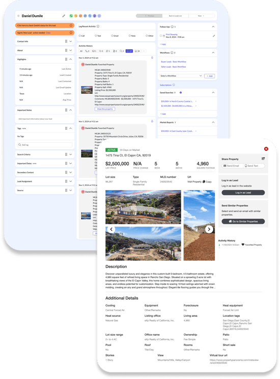 Real Geeks CRM Lead Details Mockups (4)