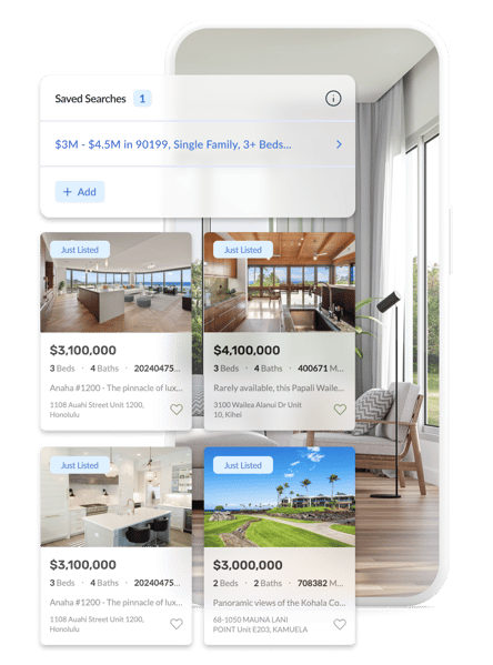 Real Geeks Saved Searches Property Alerts Graphic Real Geeks Saved Searches Property Alerts Graphic