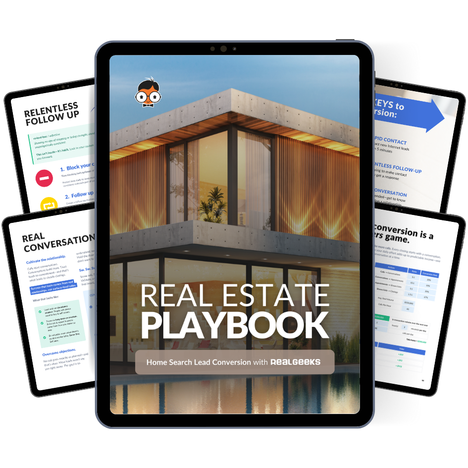 Real Geeks Real Estate Playbook 5pk Square Graphic 2025